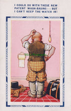 Load image into Gallery viewer, Comic Postcard - Toilet / Bathroom / Plumber