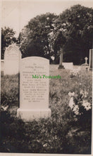 Load image into Gallery viewer, Death Postcard - Grave of John Hudson