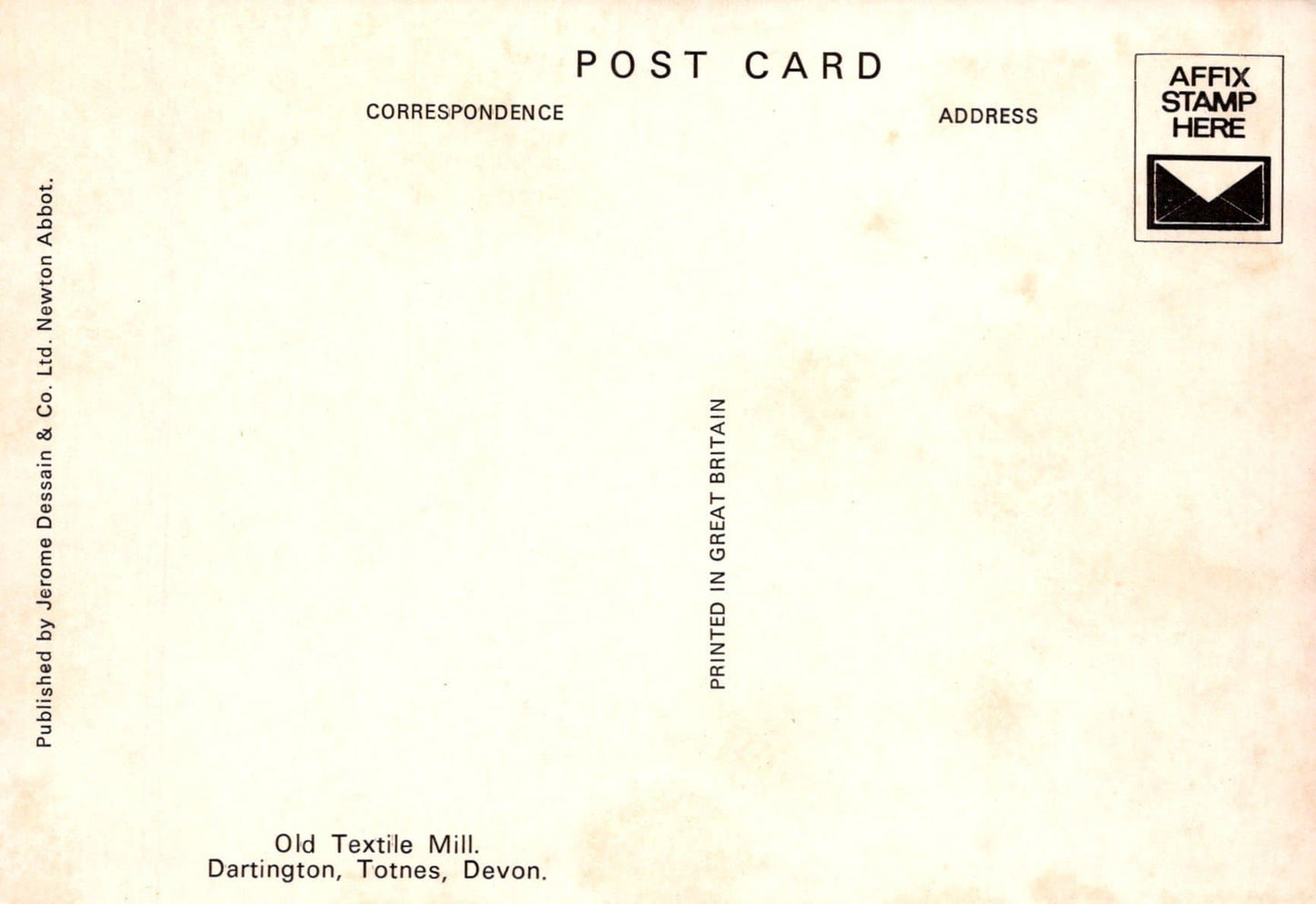 Devon Postcard - Old Textile Mill, Dartington, Totnes - Mo’s Postcards