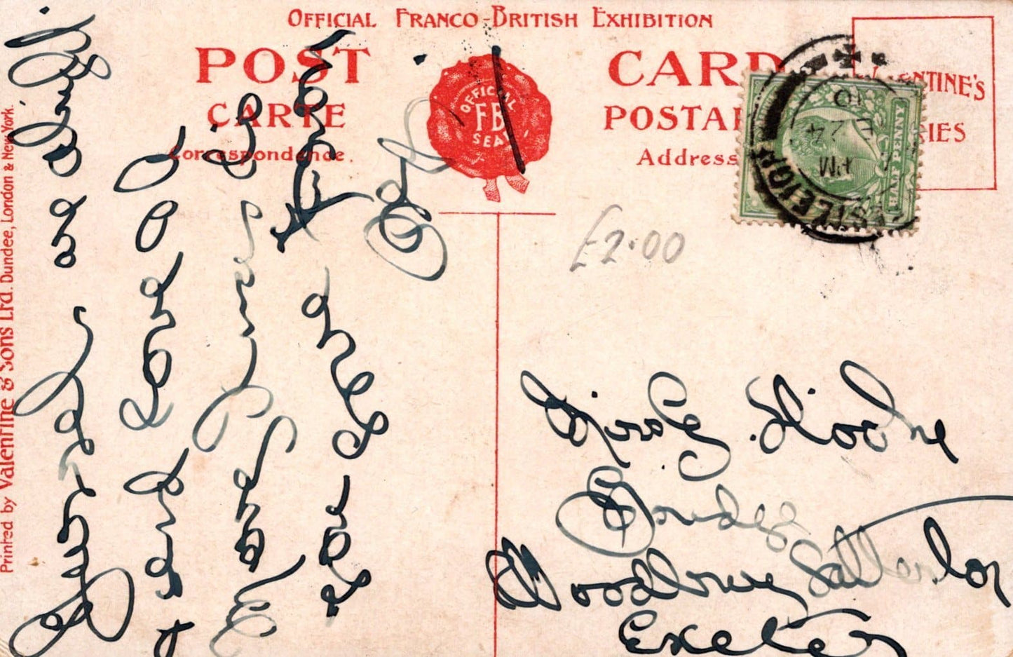 Exhibition Postcard - In Court of Honour, Franco-British Exhibition, London, 1908 - Mo’s Postcards