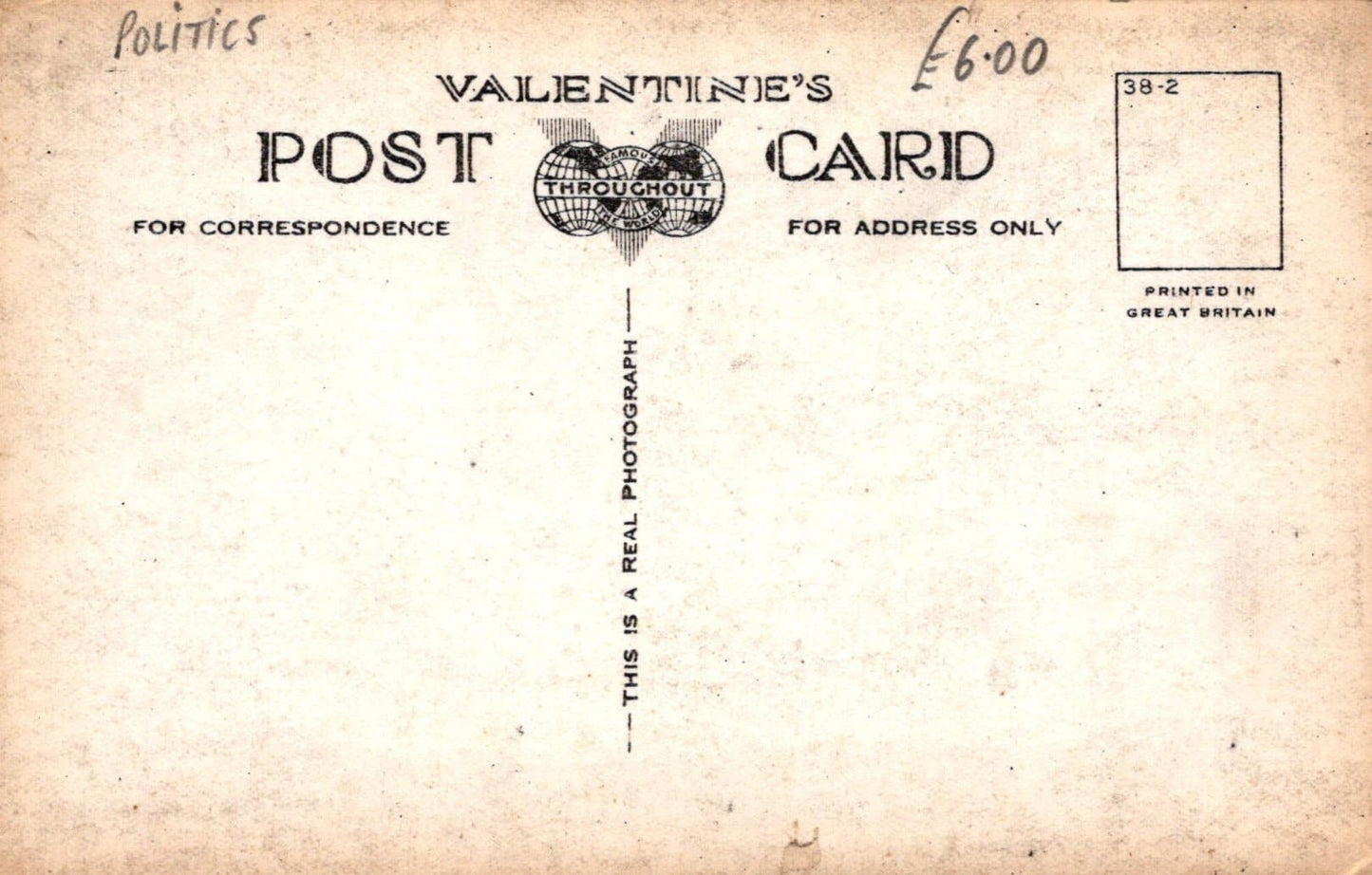 Politics Postcard - Rt Hon Sir H.Kingsley Wood, M.P - Secretary of State For Air - Mo’s Postcards