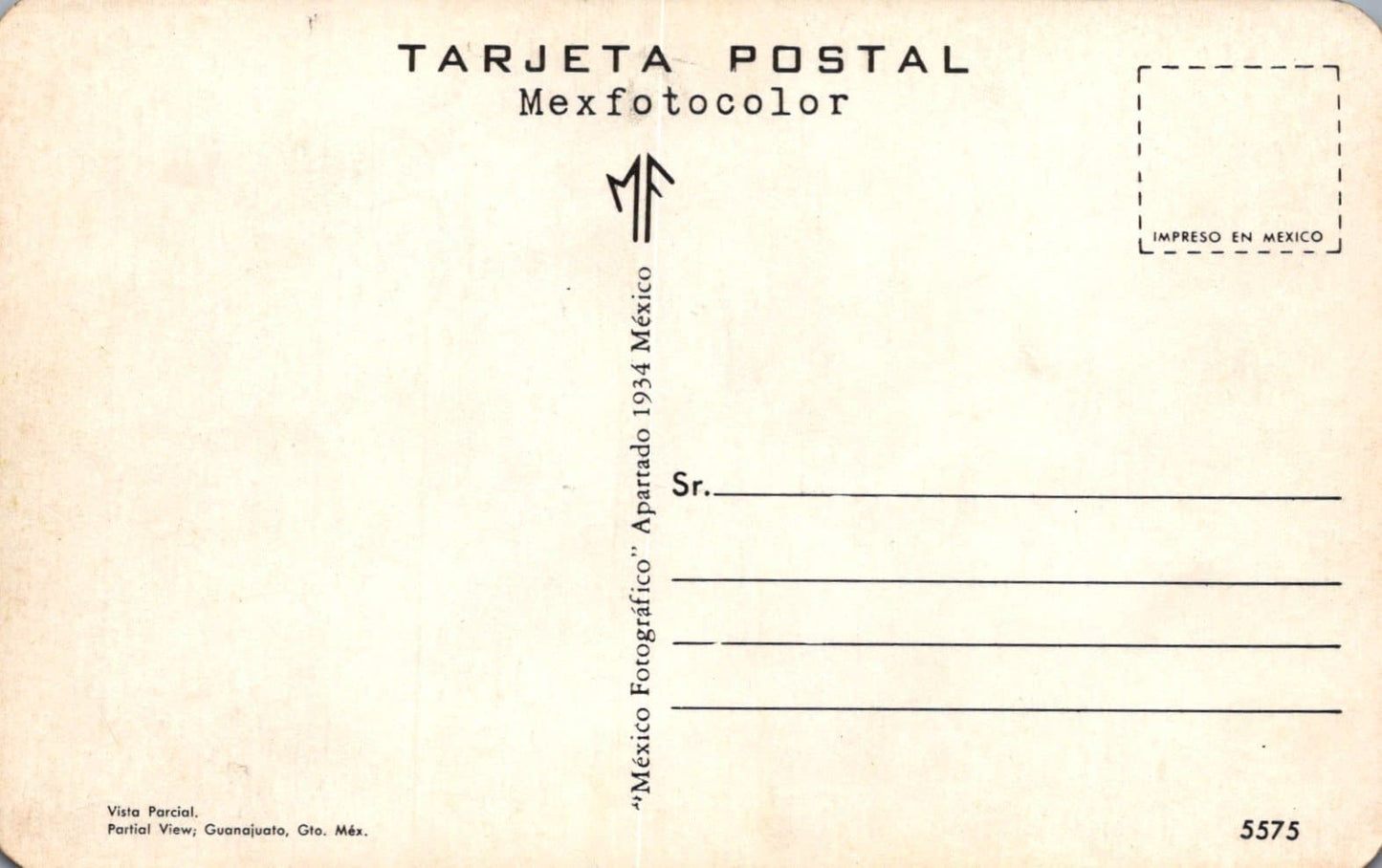 Mexico Postcard - Partial View, Guanajuato, Guerrero - Mo’s Postcards