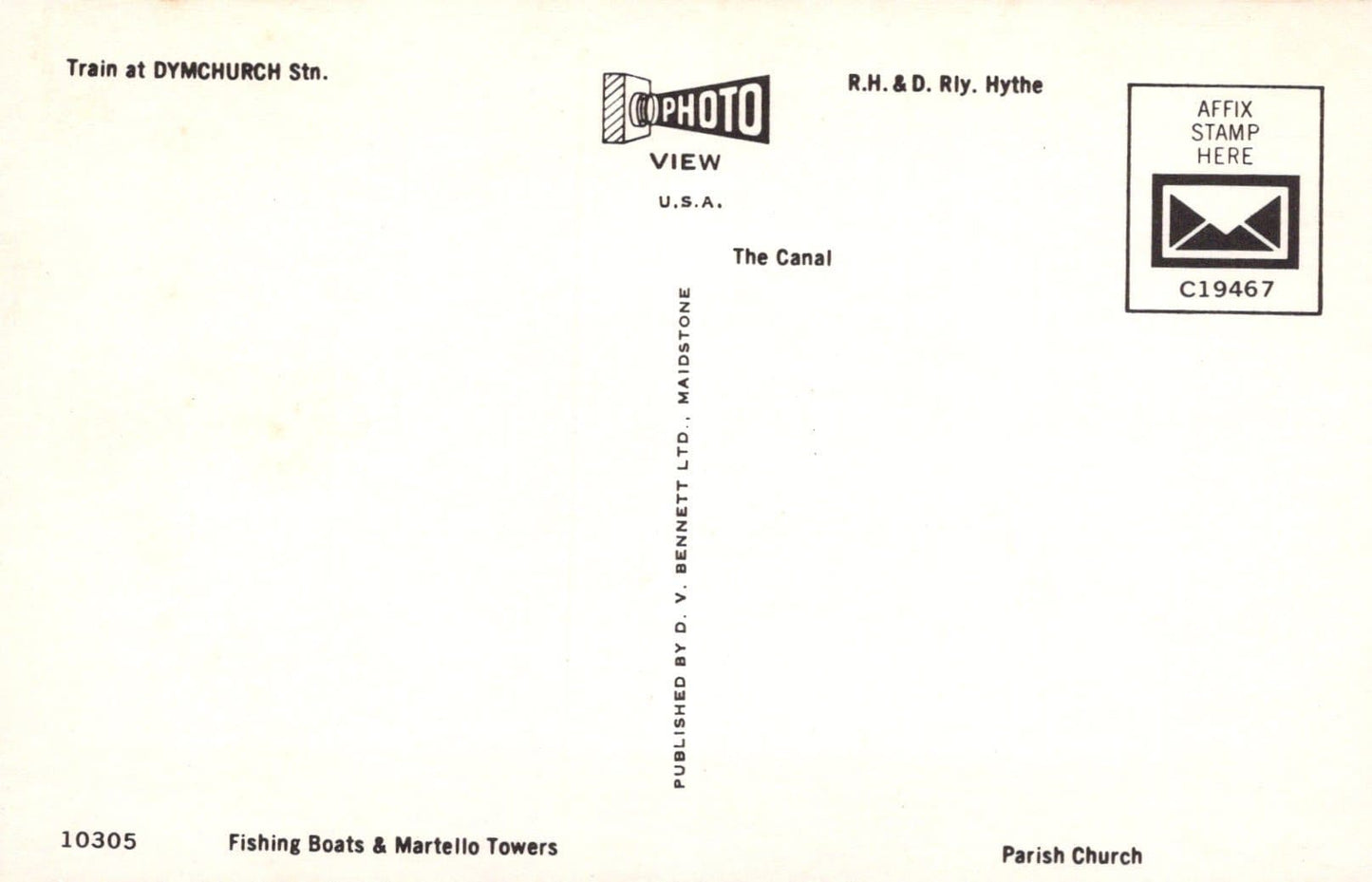Kent Postcard - Views of Hythe - Mo’s Postcards