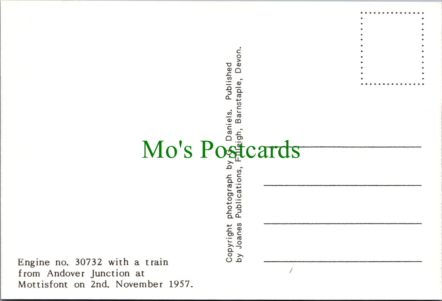 Railways Postcard - Train at Mottisfont
