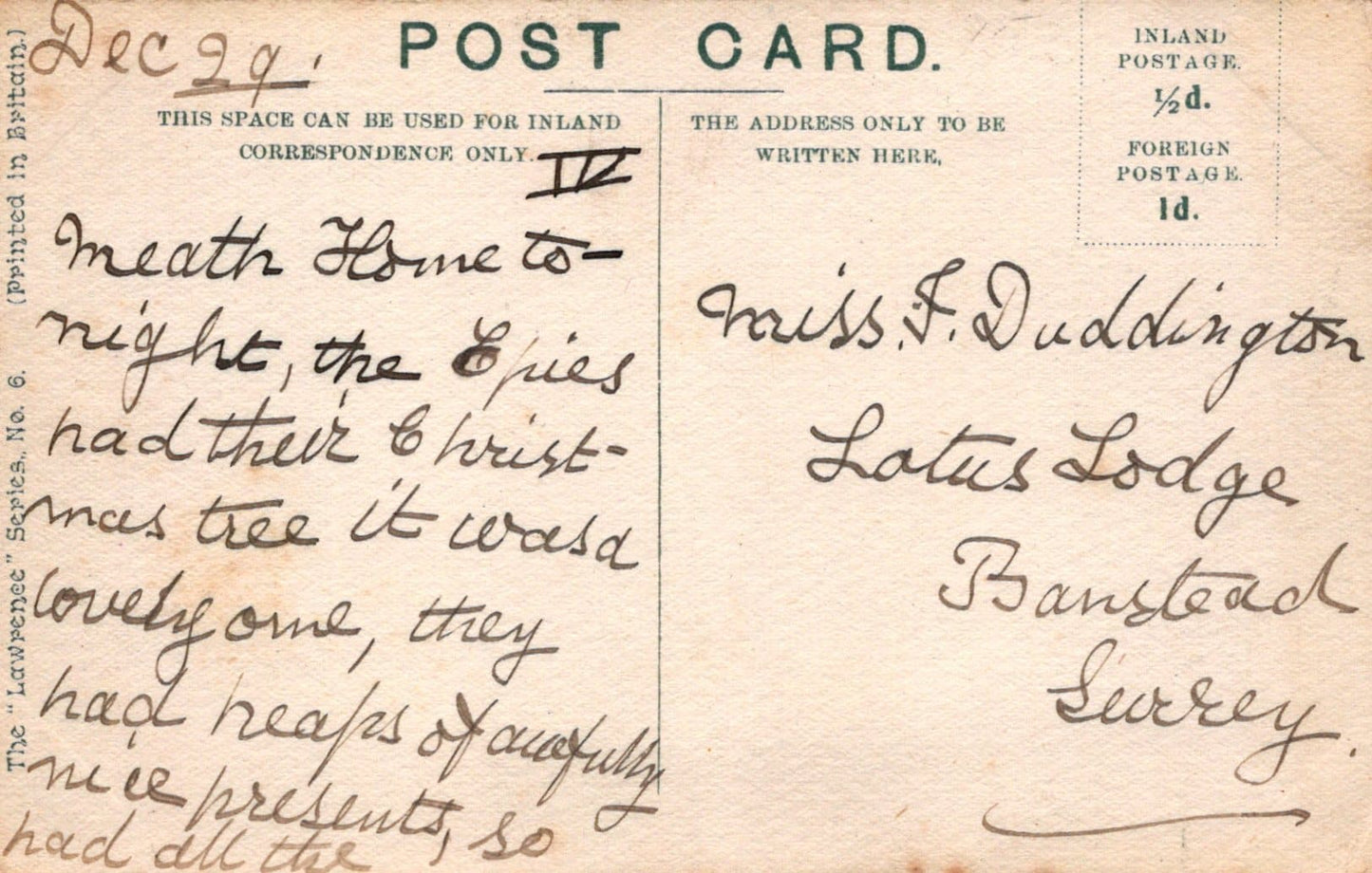 Hampshire Postcard - Manor Lane, South Hayling - Mo’s Postcards