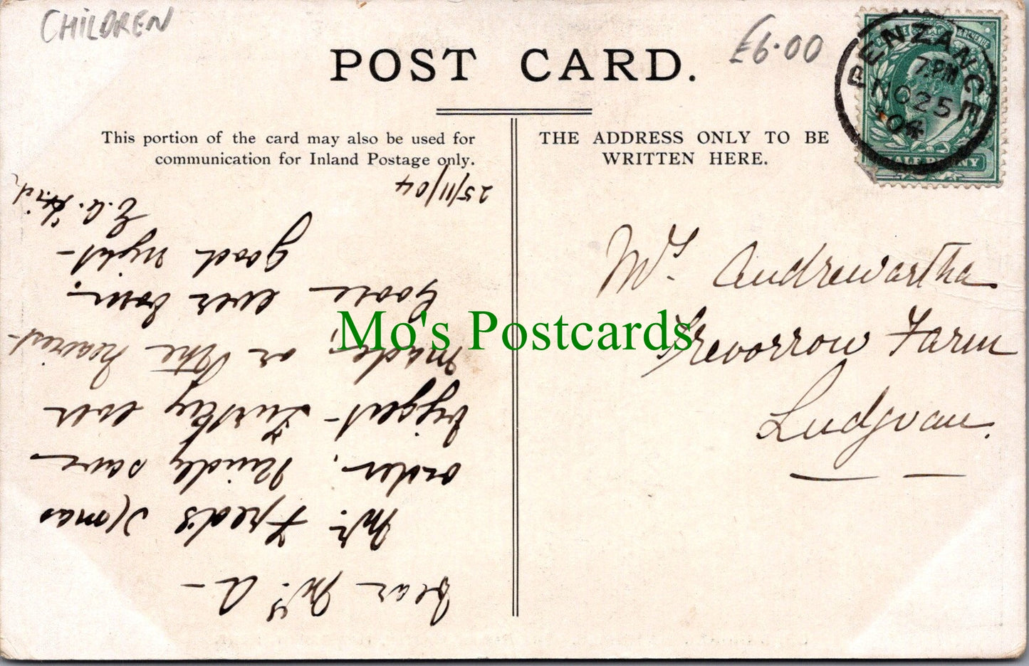 Children Postcard - Dr Barnardo's Homes