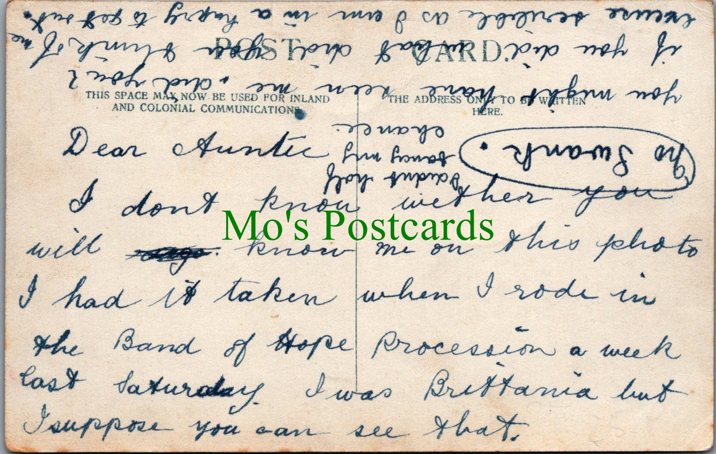 Theatrical Postcard - Radford B.O.H.1913, Oxfordshire?