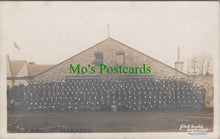 Load image into Gallery viewer, Military Postcard - Large Group of Soldiers, Weybridge?