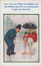Load image into Gallery viewer, Comic Postcard - Policeman / Mental Health