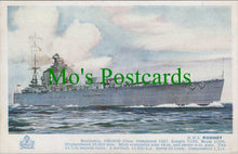 Load image into Gallery viewer, Naval Postcard - H.M.S.Rodney Battleship