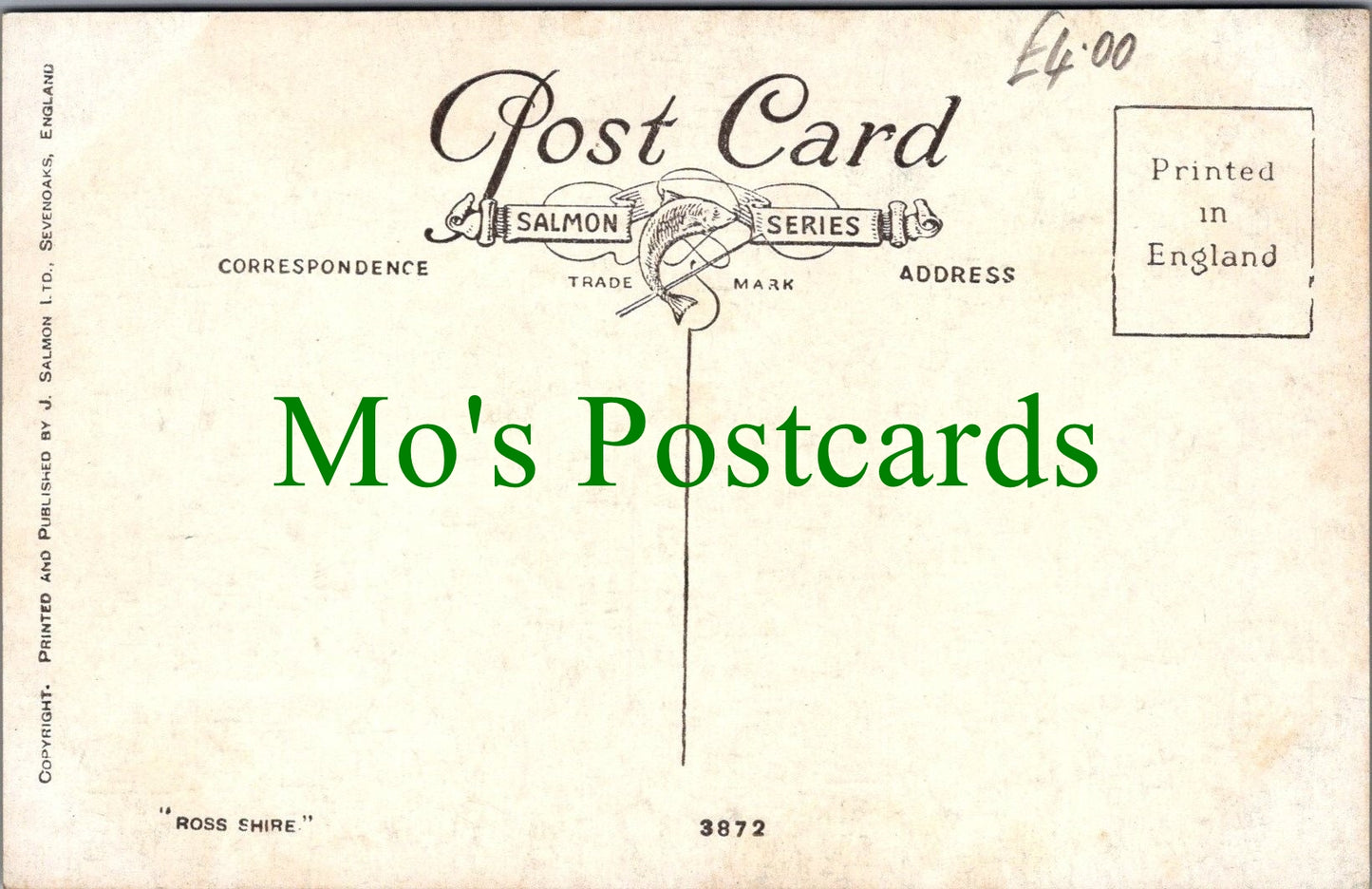 Shipping Postcard - Sailing Ship "Ross-Shire"
