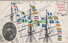 Load image into Gallery viewer, Naval Postcard - Nelson's Famous Signal
