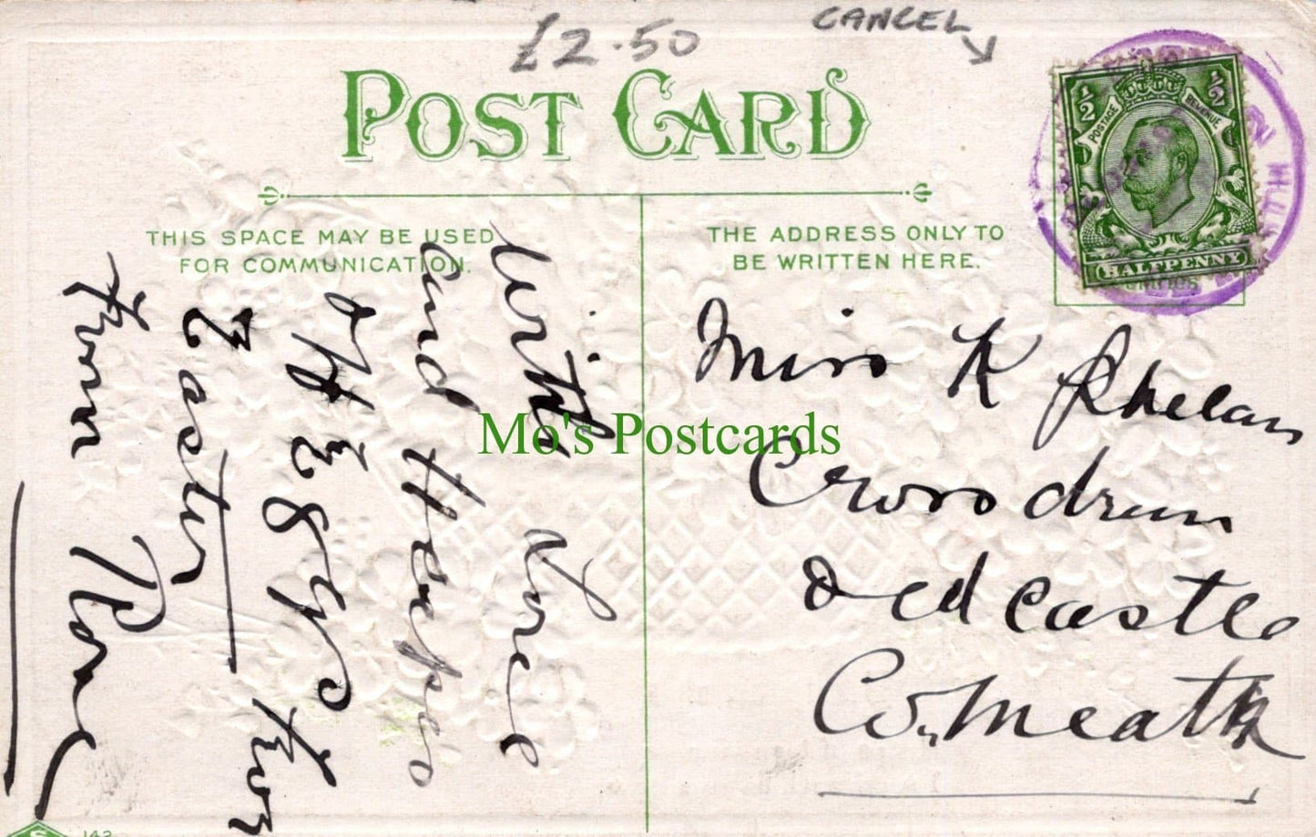 Greetings Postcard - Flower Basket - Hearty Wishes - Mo’s Postcards