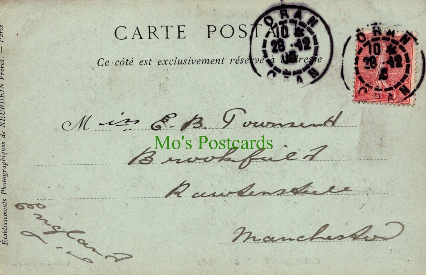 Algeria Postcard - Campement De Nomades, Oran, 1903 - Mo’s Postcards