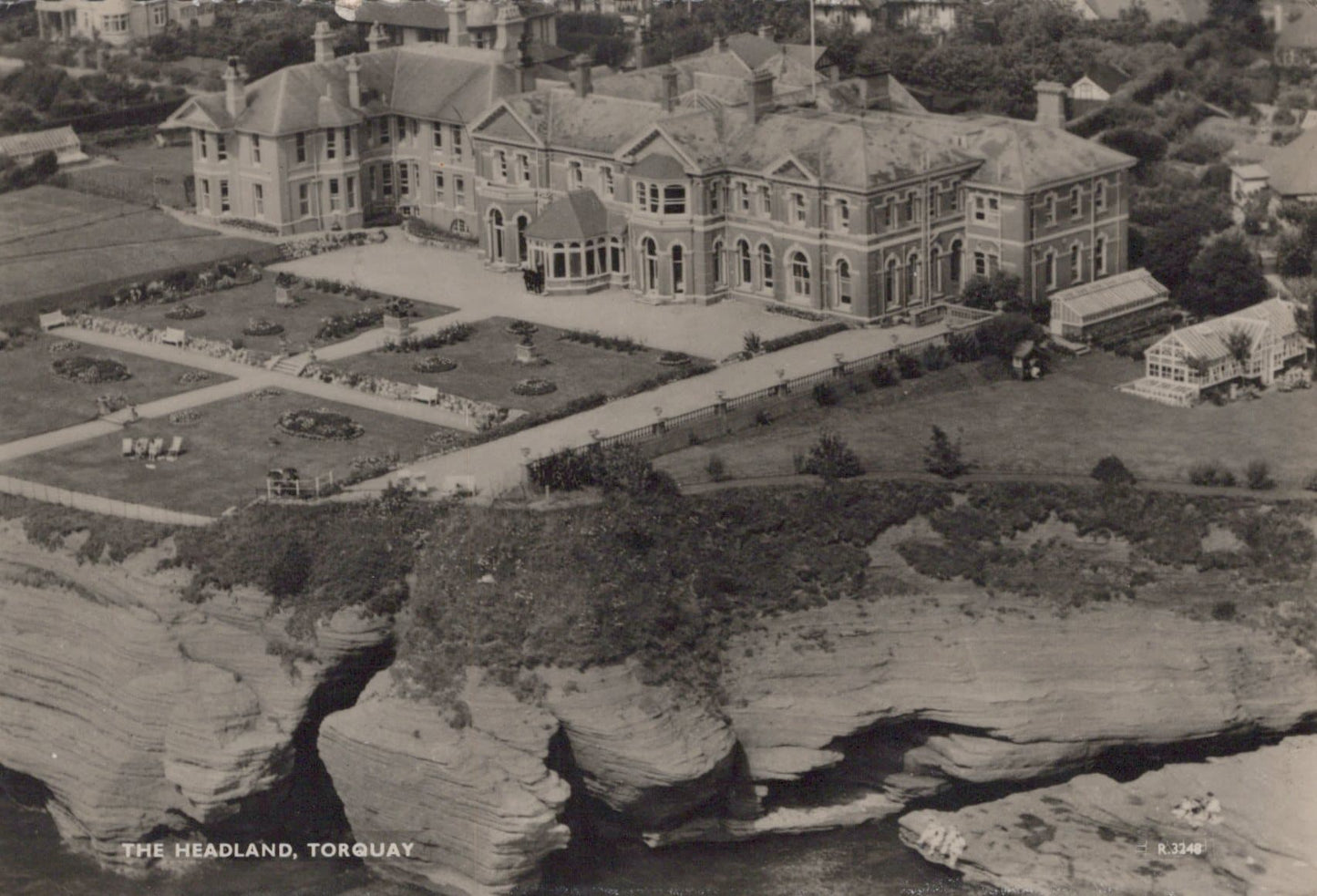 Devon Postcard - Aerial View of The Headland, Torquay - Mo’s Postcards