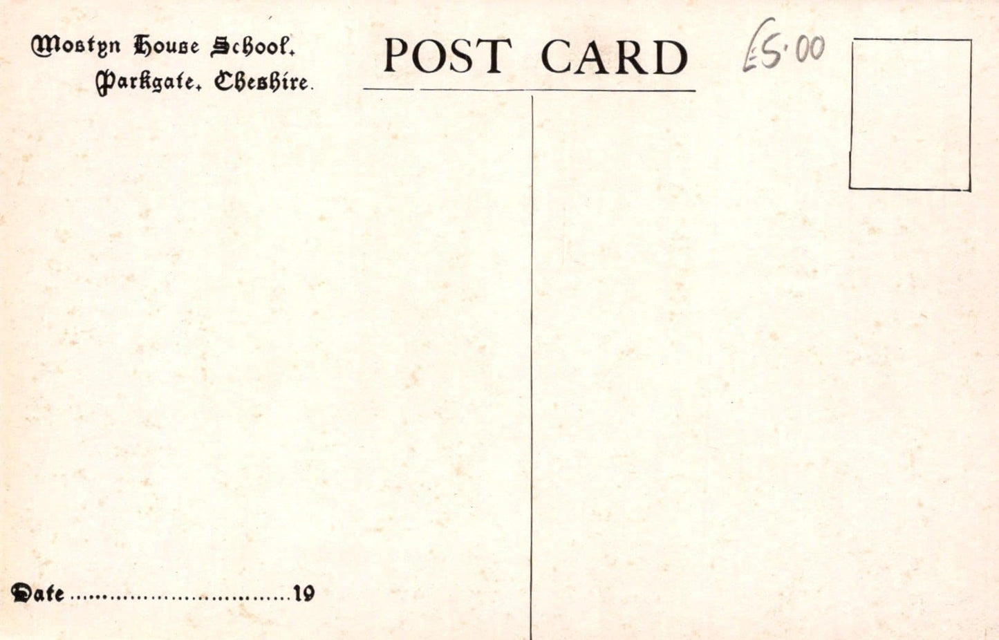 Cheshire Postcard - Mostyn House School, Parkgate - Welsh Bungalow & Bathing Pool - Mo’s Postcards