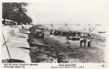 Load image into Gallery viewer, Isle of Wight Postcard - Old Seaview Beach and Chain Pier c1913 - SW1054
