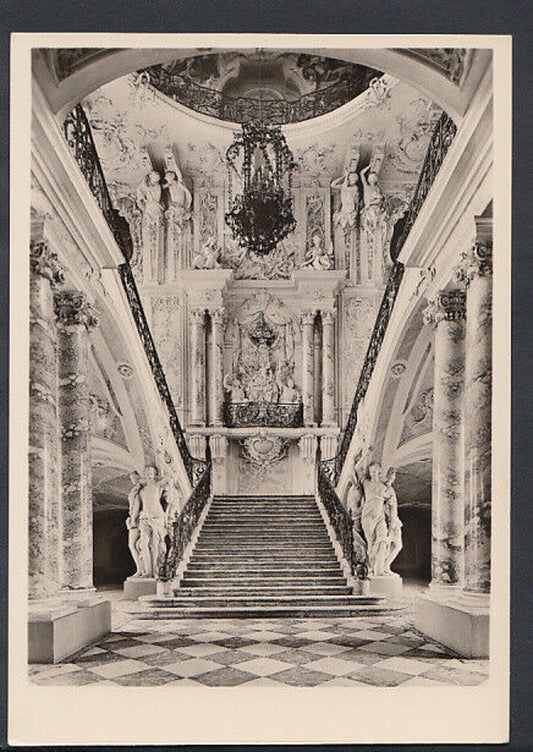 Germany Postcard - Schloss Bruhl - Erbaut Fur Kurfurst Clemens August Von RR2238