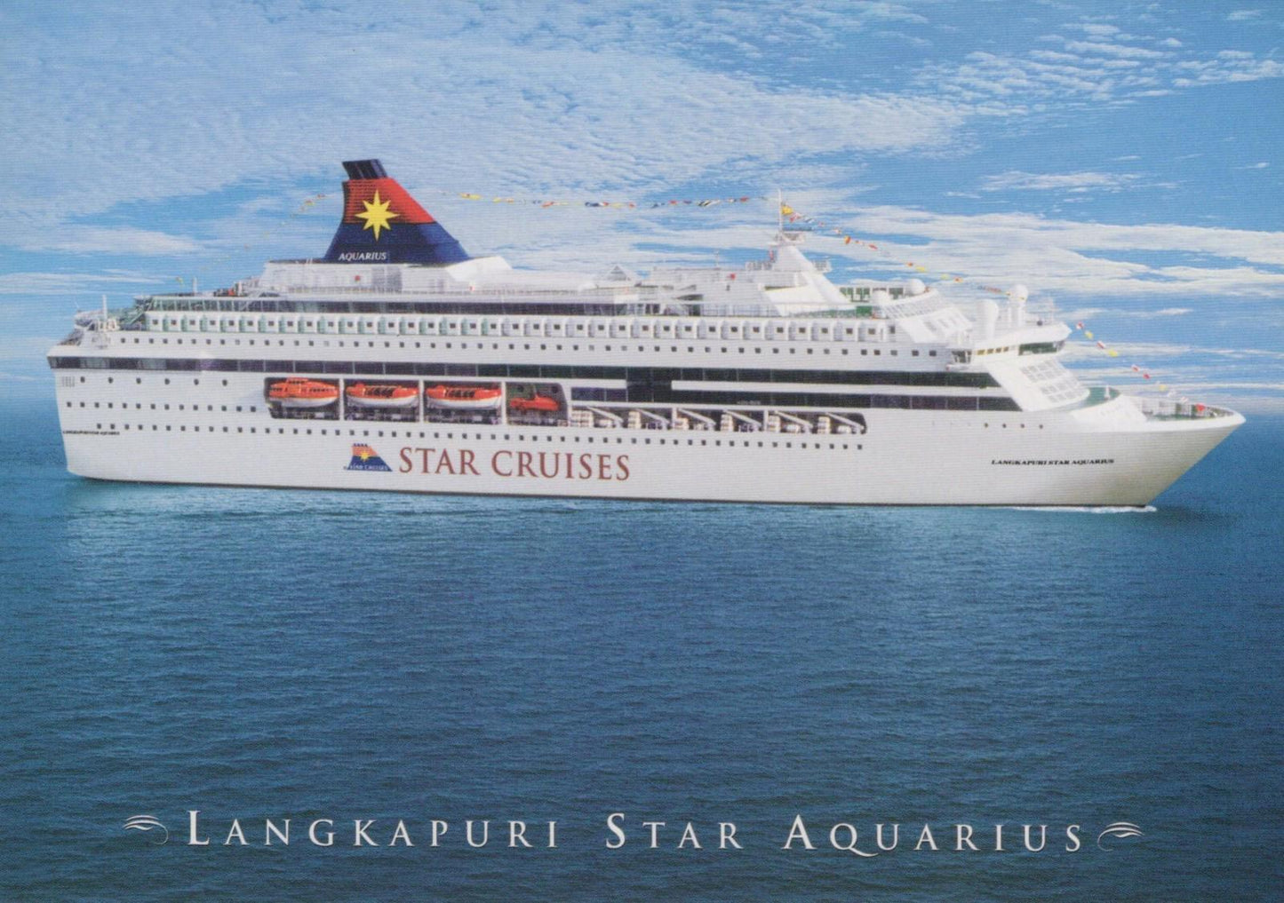 Japan Postcard Star Cruises Langkapuri Star Aquarius Cruise Ship, Liner RR23187