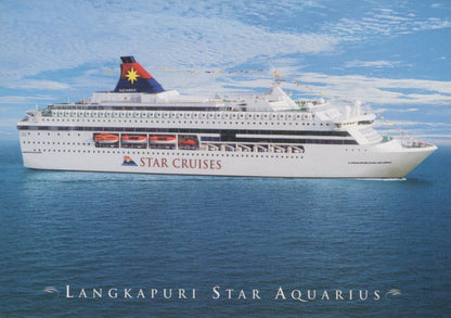 Japan Postcard Star Cruises Langkapuri Star Aquarius Cruise Ship, Liner RR23187