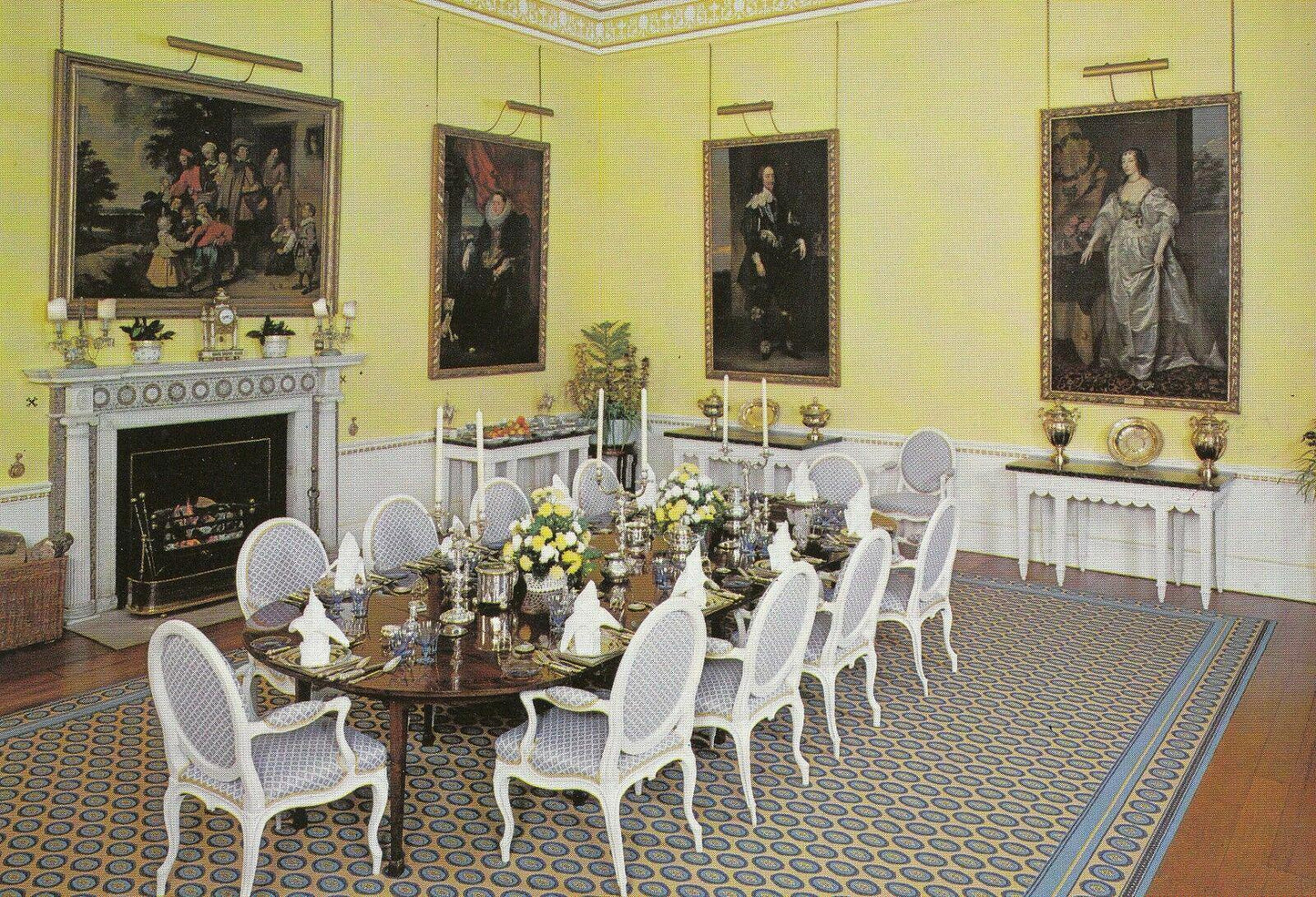 Hampshire Postcard - Dining Room, Broadlands, Romsey   AB800