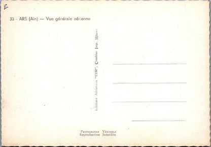 France Postcard - Ars (Ain) - Vue Generale Aerienne  RR15564