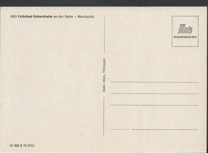 Germany Postcard - Felkebad Sobernheim An Der Nahe - Marktplatz   RR1965