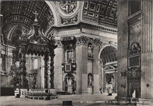 Load image into Gallery viewer, Italy Postcard -Roma / Rome -Interno Di S.Pietro Con La Statua Del Santo RRR1421
