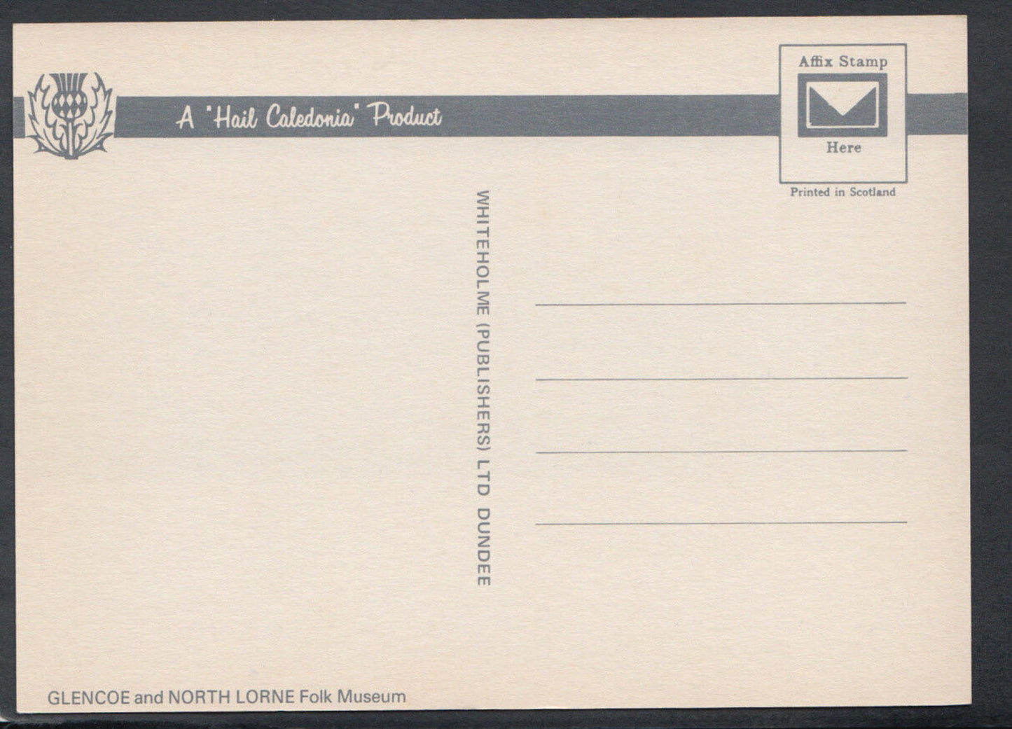 Scotland Postcard - The "Pap" of Glencoe in Winter From Forest Walk    RR4790