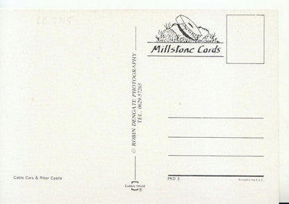 Derbyshire Postcard - Cable Cars and Riber Castle, Matlock Bath  20771A