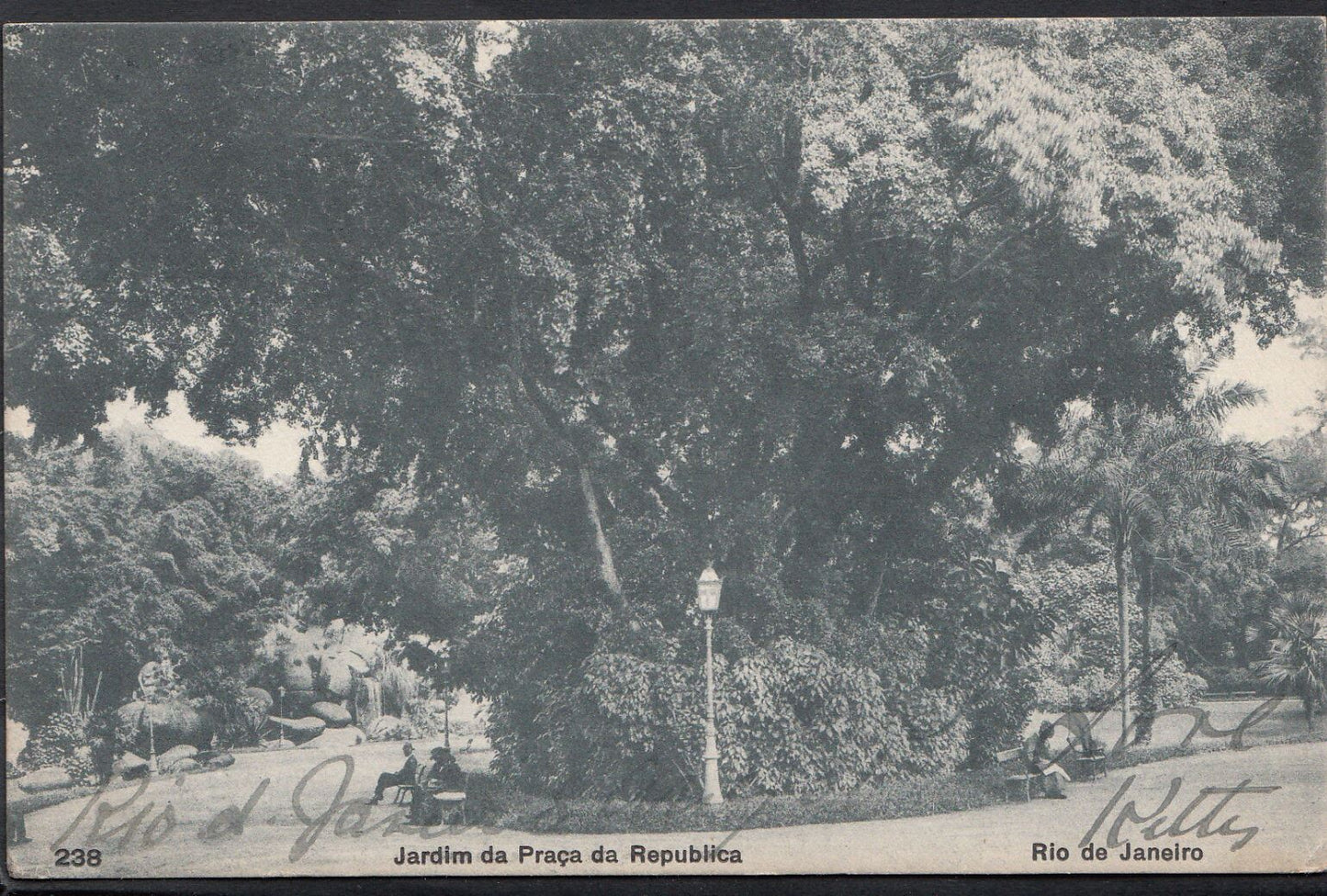 Brazil Postcard - Jardim Da Praca Da Republica, Rio De Janeiro  DP866