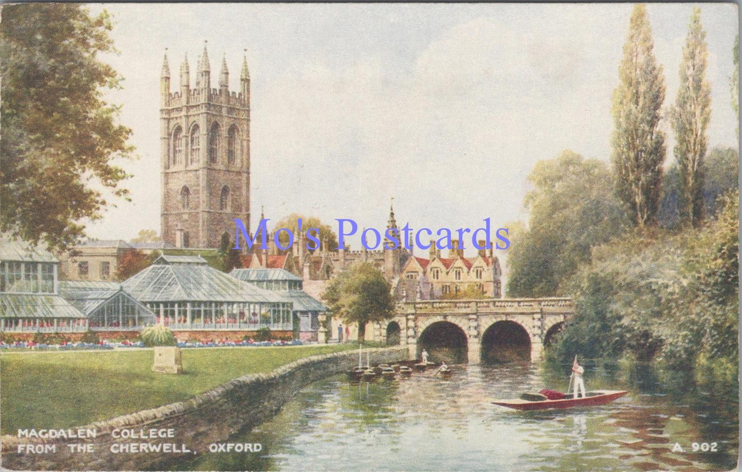 Oxfordshire Postcard - Oxford, Magdalen College From The Cherwell DC2282