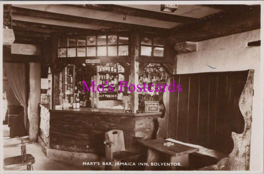 Cornwall Postcard: Mary's Bar Jamaica Inn Bolventor Bodmin Moor 1930’s RS37627