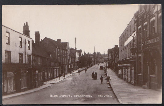 Kent Postcard: High Street Cranbrook Animated Street Scene BH2074