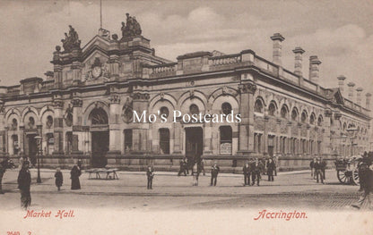 Lancashire Postcard - Market Hall, Accrington  SW19116