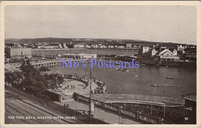 Somerset Postcard - Weston-Super-Mare, The Two Bays  DC2145