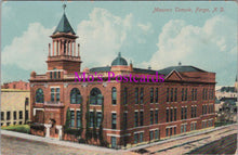 Load image into Gallery viewer, America Postcard - Fargo, North Dakota, Masonic Temple  HM461
