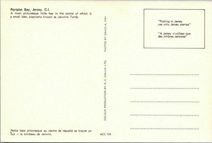 Channel Islands Postcard - Portelet Bay, Jersey  RR14008