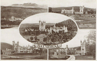 Scotland Postcard - Views of Balmoral    RS22344
