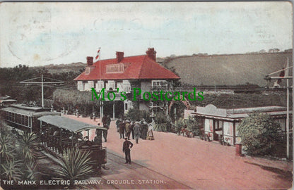 Isle of Man Postcard: The Manx Electric Railway, Groudle Railway Station DC760