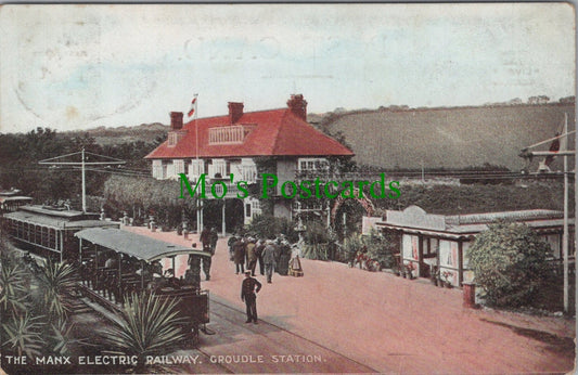 Isle of Man Postcard: The Manx Electric Railway, Groudle Railway Station DC760