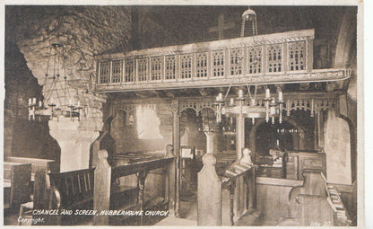 Yorkshire Postcard - Chancel and Screen, Hubberholme Church  SL666