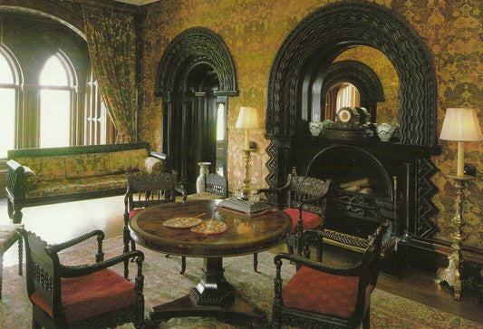 Wales Postcard - The Ebony Room,Penrhyn Castle, Bangor, Gwynedd   AB745