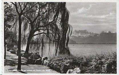 Switzerland Postcard - Montreux, Les Quais Et Dents Du Midi   AB32