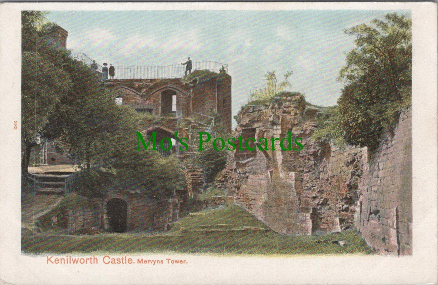 Warwickshire Postcard - Kenilworth Castle, Mervyns Tower  DC2409