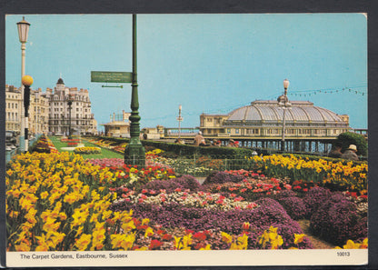 Sussex Postcard - The Carpet Gardens, Eastbourne   RR5783