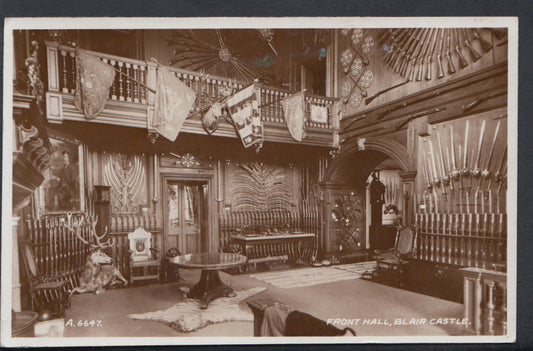 Scotland Postcard - Front Hall, Blair Castle    RS7919
