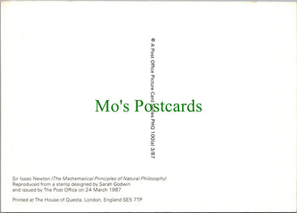 Post Office Postcard - Stamp, Sir Isaac Newton, Mathematica   RR15889