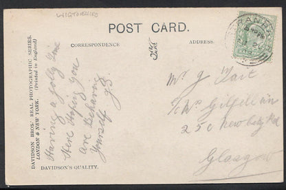 Wigtownshire Postcard: George Street Stranraer Town View 1900s RPPC BH2124