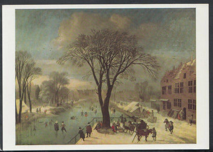 Museum Postcard - Oil Painting Winter Scene, 1617, By Jacob Fouquier RR4922